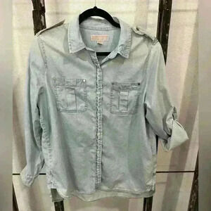 Michael Kors denim shirt sz L